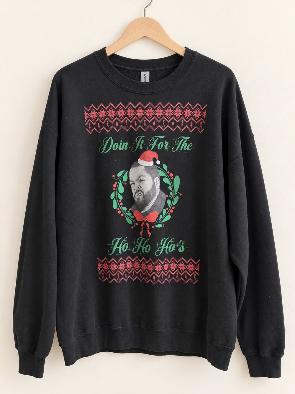 Ice Cube “Doin’ It for the Ho Ho Ho’s” Christmas Sweatshirt XL